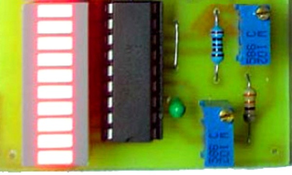 Светодиодный вольтметр для аккумулятора