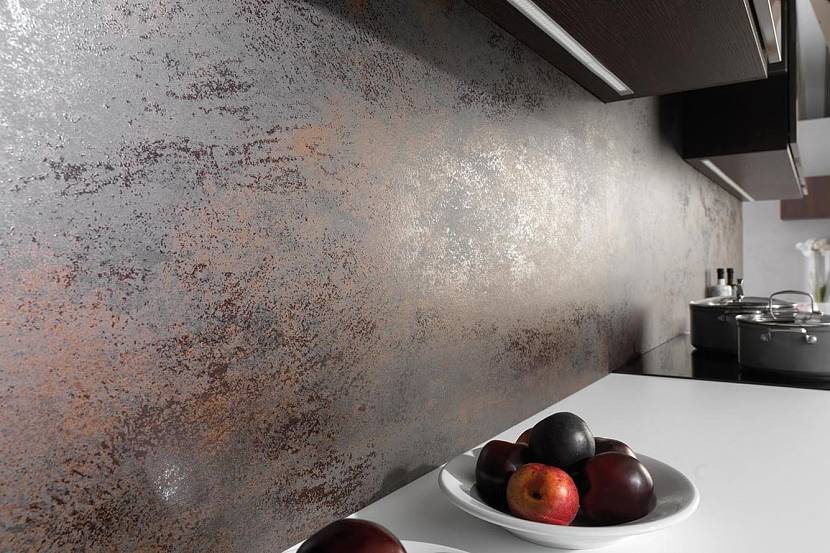 Декоративное покрытие стен на кухне
