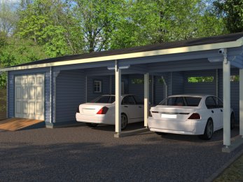 Проекты гаражей с хозяйственной частью: варианты и их воплощение