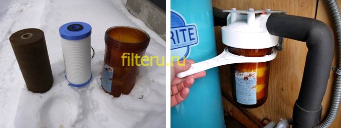 Способы замены фильтров для воды разной конструкции