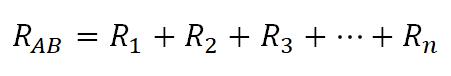 формула при последовательном соединении проводников
